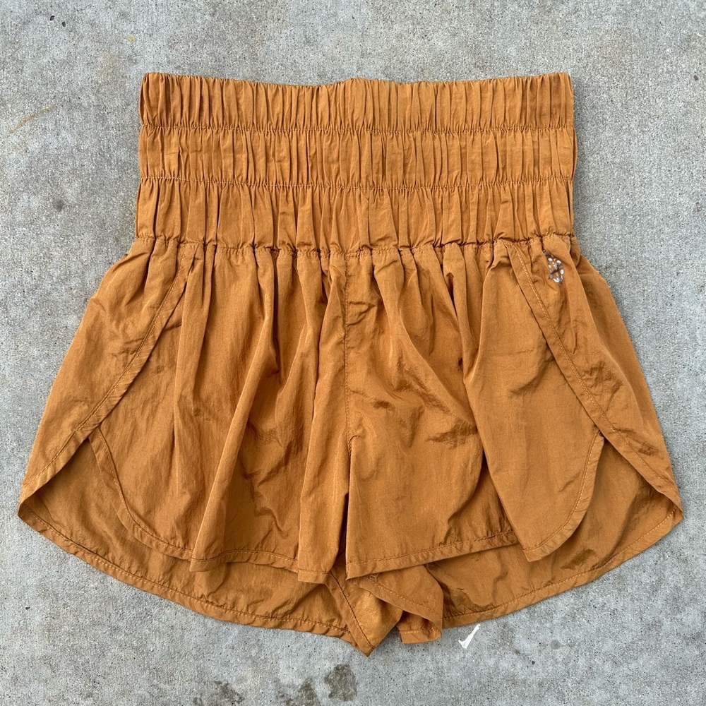 Free people the way home shorts mustard yellow small